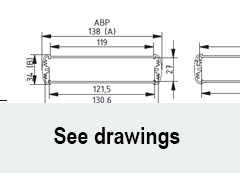 Alubos Range Alubos 1300 Enclosure Schematic from The Enclosure Company