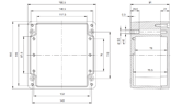 EURONORD P 1616 Enclosure Schematic from The Enclosure Company