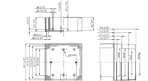 MNX PC / ABS 125H Enclosure Schematic from The Enclosure Company