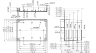 MNX PC / ABS 150L Enclosure Schematic from The Enclosure Company