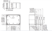 MNX PC / ABS 150XH Enclosure Schematic from The Enclosure Company