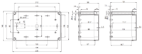 PICCOLO PC / ABS M Enclosure Schematic from The Enclosure Company