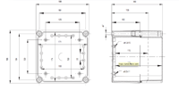 SOLID PC / ABS 1919 Enclosure Schematic from The Enclosure Company