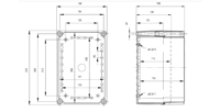 SOLID PC / ABS 2819 Enclosure Schematic from The Enclosure Company