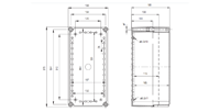 SOLID PC / ABS 3819 Enclosure Schematic from The Enclosure Company