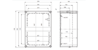 SOLID PC / ABS 3828 Enclosure Schematic from The Enclosure Company