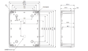 TEMPO ABS2924 Enclosure Schematic from The Enclosure Company